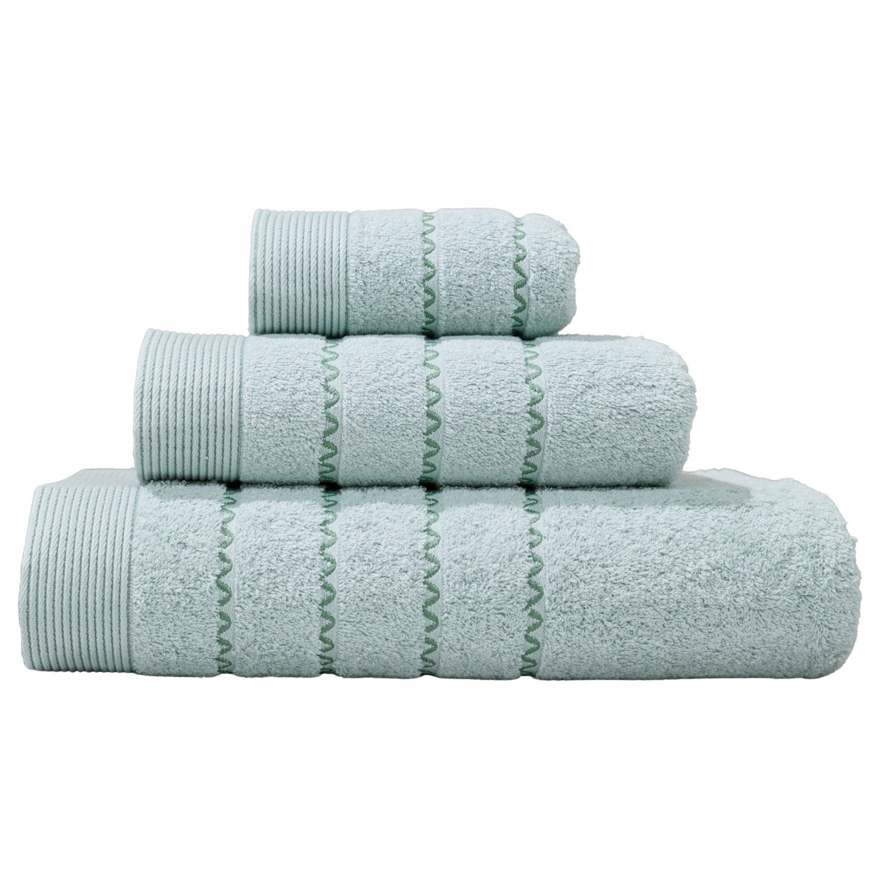 Jogo de Banho Elis 100% Algodão 3 Peças Verde Claro