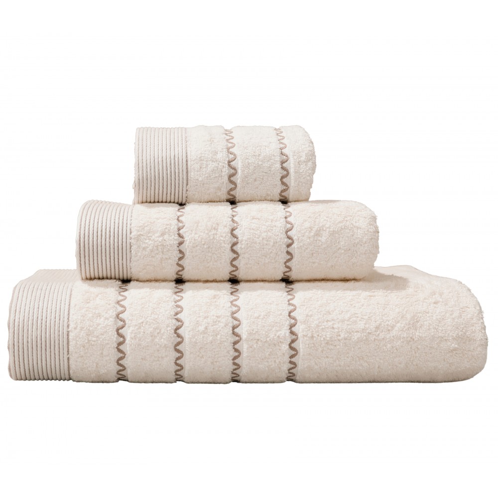 Jogo de Banho Elis 100% Algodão 3 Peças bege