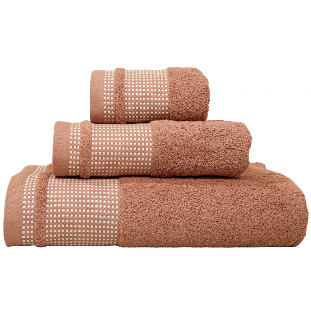 Jogo de Banho Oris 100% Algodão 3 Peças Laranja