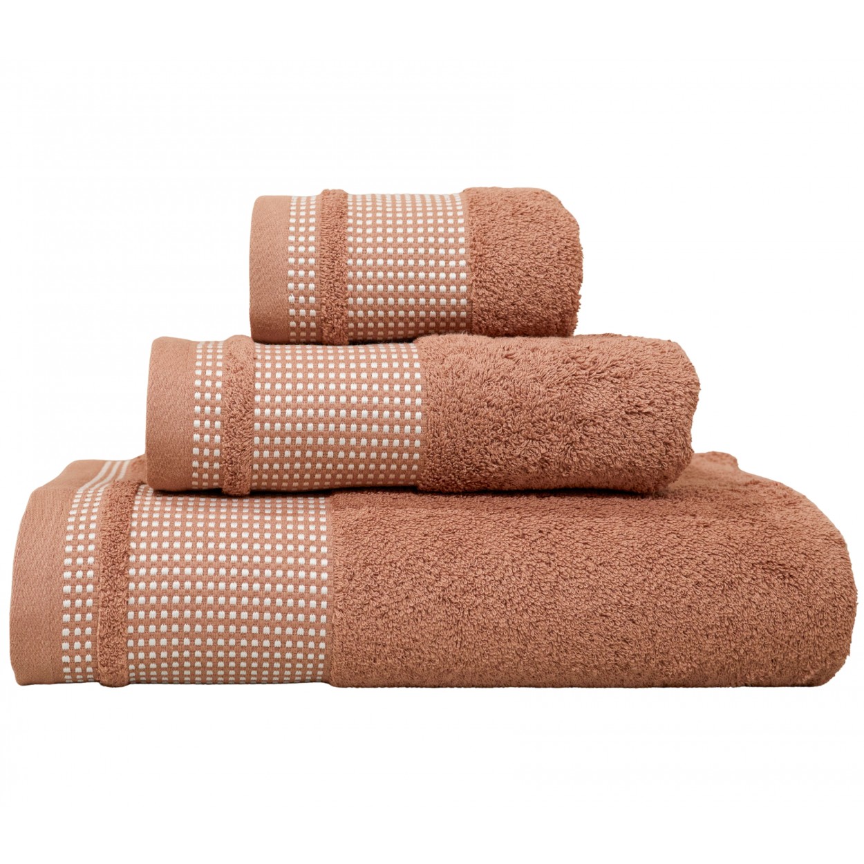 Jogo de Banho Oris 100% Algodão 3 Peças Laranja