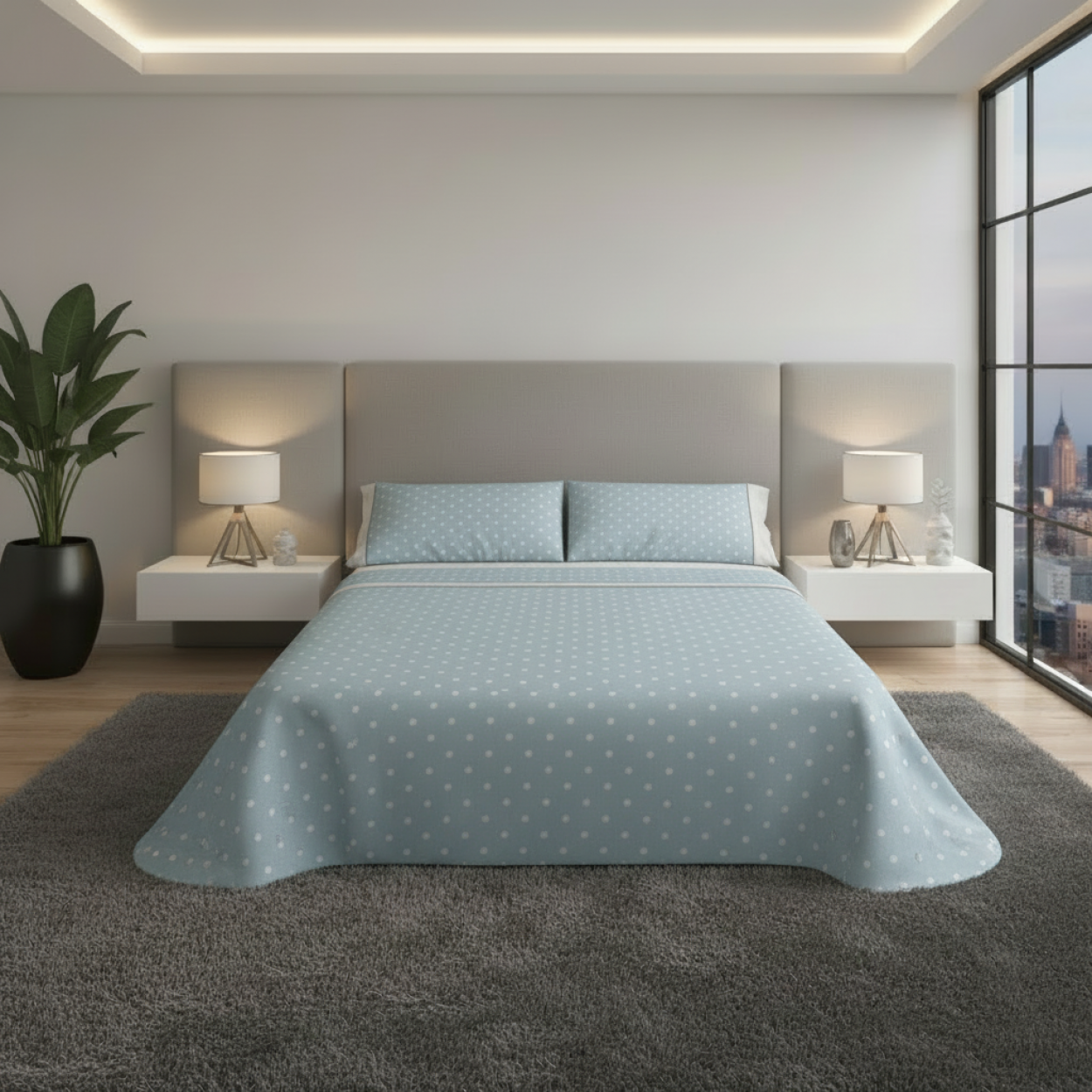 Jogo de Cama Pierre Cardin 100% Algodão
