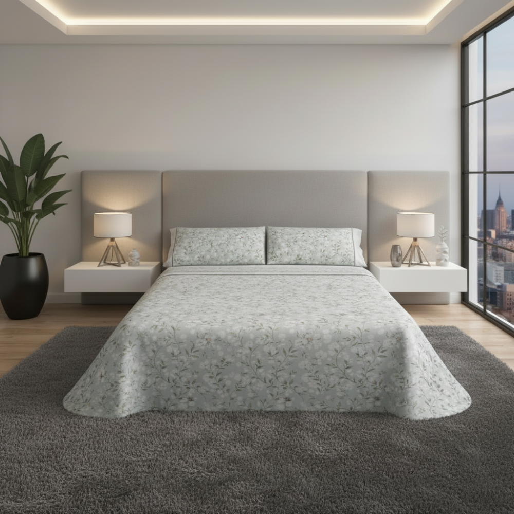 Jogo de Cama Pierre Cardin 100% Algodão