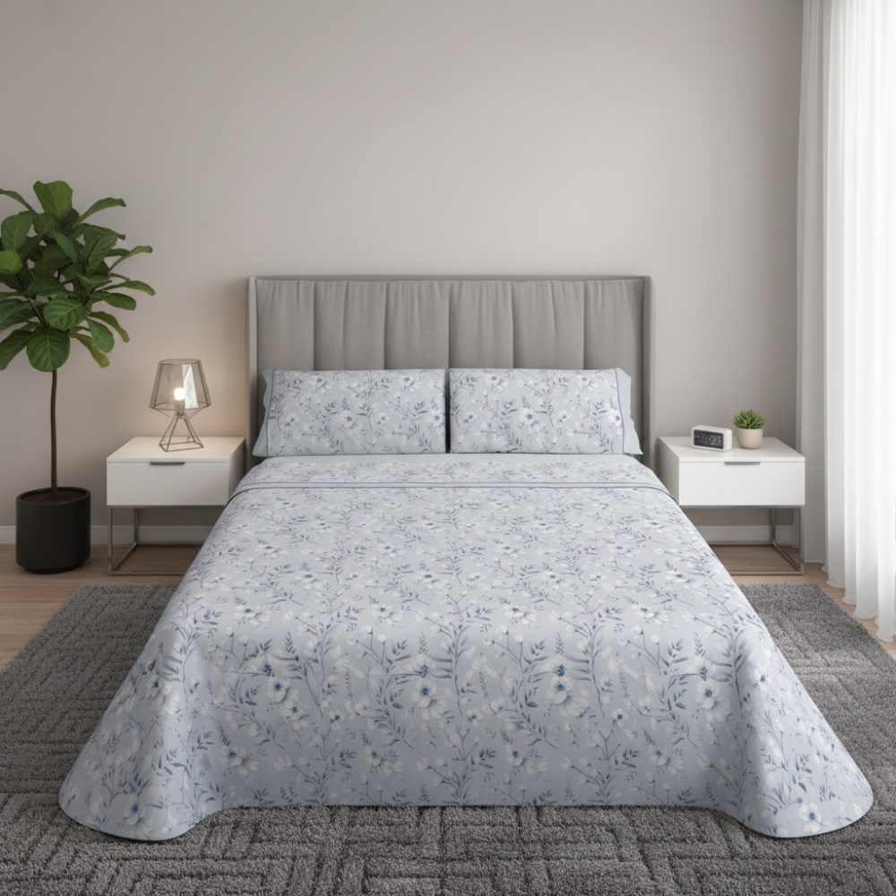 Jogo de Cama Pierre Cardin 100% Algodão