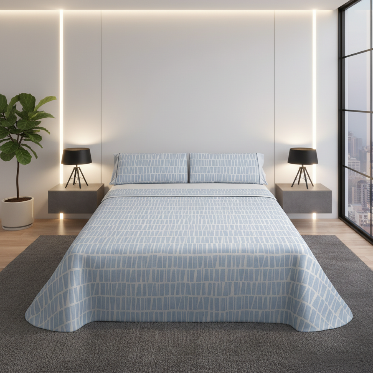 Jogo de Cama Pierre Cardin 100% Algodão